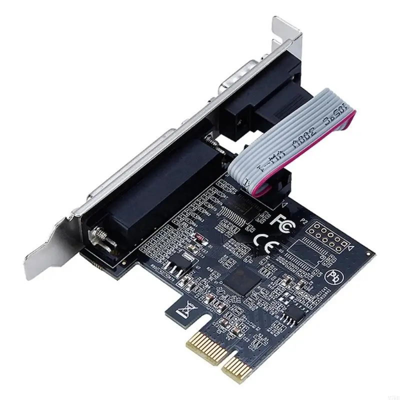 PCI Express RS232 Serial Port COM & DB25 Printer Parallel Port LPT Expansion Card Adapter Converter