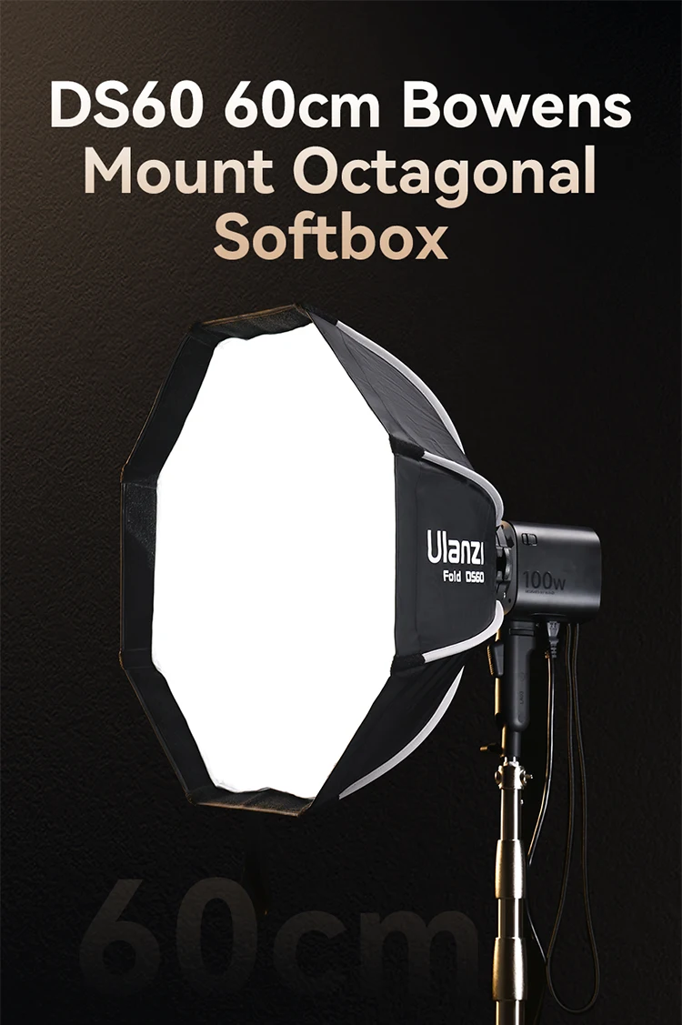Description Picture 3 of itemUlanzi 60cm 80cm Softbox Octagon Umbrella Light Box With Standard Bowens Mount For Flash Light Photography Studio Accessories