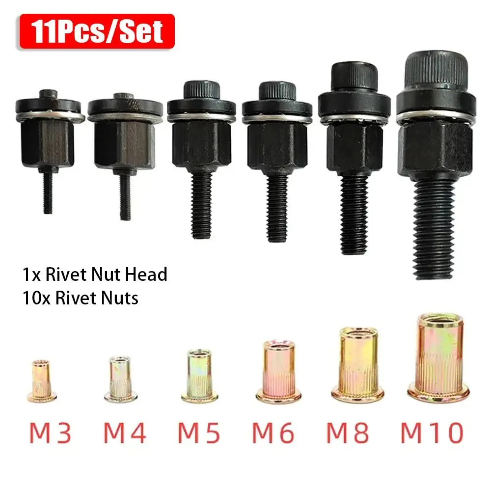 Rivet Nut Plier Set 11Pcs/Set for Rivet Nut Installation