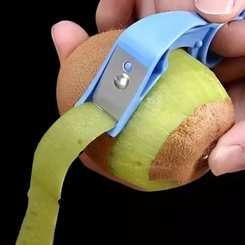 แบบพกพาผักผลไม้ Peel Peeler มีดมินิคู่มือ Peeling เครื่องมือสแตนเลสกีวีสีส้มเครื่องตัด Gadgets ครัว 1
