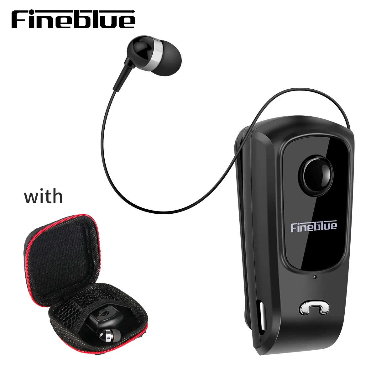 

Новые беспроводные деловые Bluetooth наушники Fineblue F920 с вибрационным оповещением, спортивные стереонаушники с мини-сумкой GT