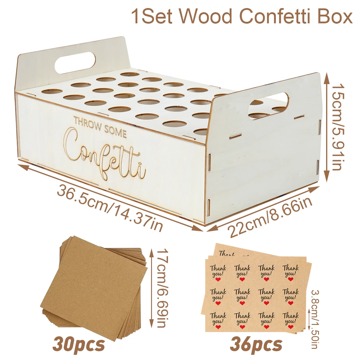 Wood Confetti Set 3