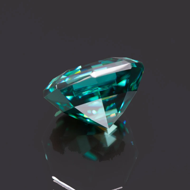 Moissanite Stone Primary Colours Emerald Green Octagon Lab Grown Gemstones Diamond for DIY Ring Necklace Earrings Main Materials