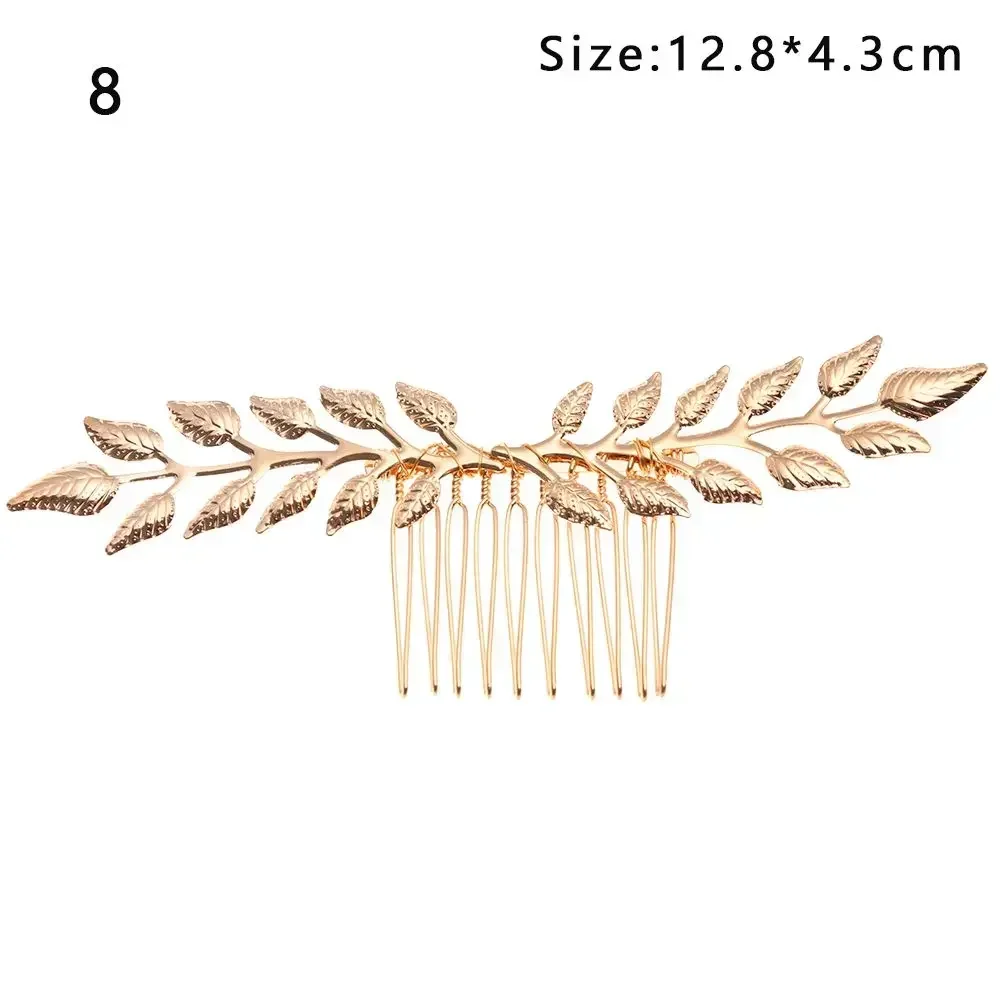 Elegant Gold Leaf Headband - Bridal Wedding Hair Accessory