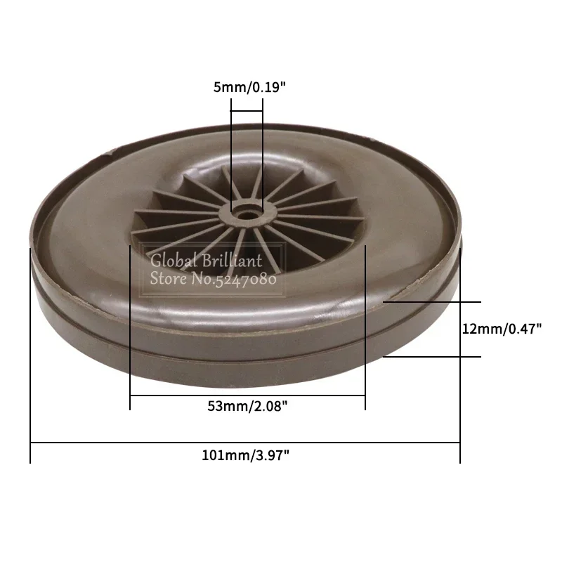 5KW 101mm Motor Wind Wheel Fan For Webasto Eberspacher Air Diesel Parking Heater Cars Truck Bus Caravan Boat