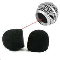 2pcs Microphone Protective Inner-Foam For Shure SM58 SLX24 PGX24 PG58 BETA58A Mic Cover Studio WindScreen Sponge Microphone Cap