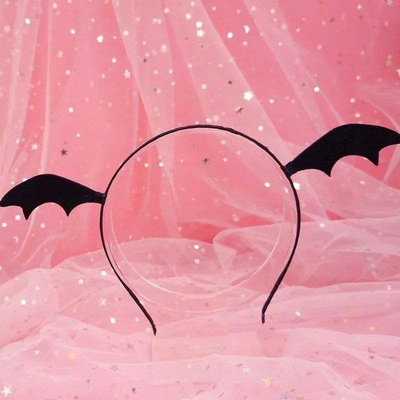 Halloween Little Devil Bat Wings Headband Adult Headdress Funny Cute Ornaments Christmas Cosplay Party Supplies