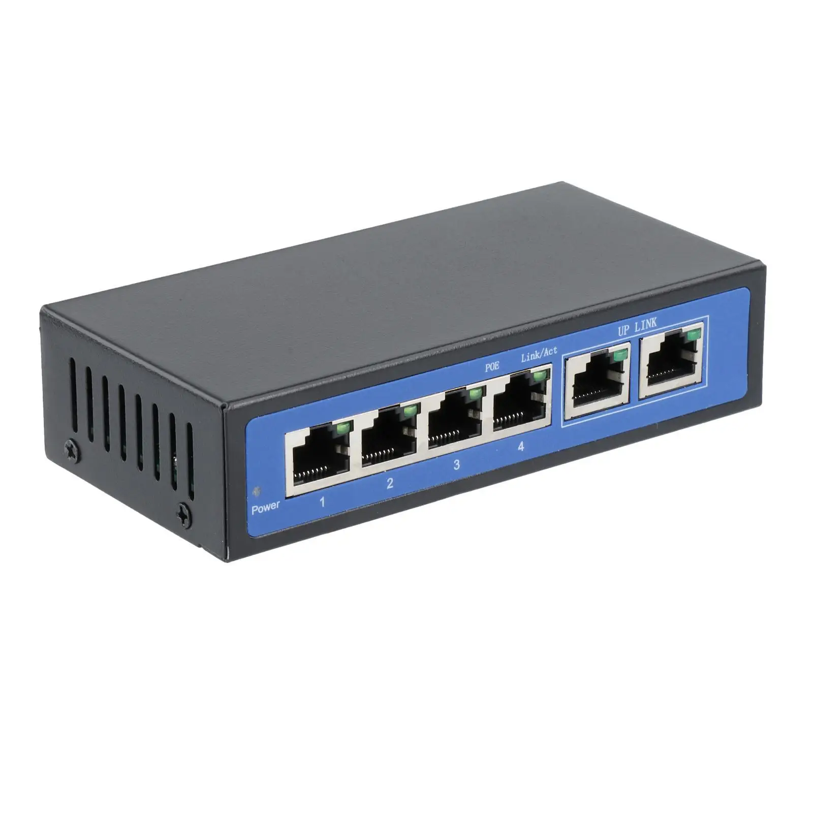 Switch de Rede Poe Power Over Ethernet Switch Projetado para Uso 6-port 4-port 0mbps - Imagem 4