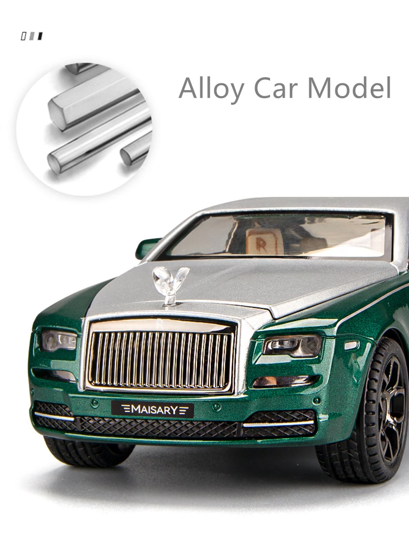 Rolls Royce置物 1:24 Rolls Royce Wraith Mansory Alloy Diecast Toy Vehicles