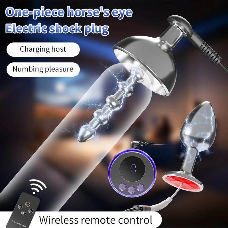 Penis Plug Urethral Catheter Horse Eye Electric Stimulate Massage Stick Waves Sounds Dilator Tool Kit Male Masturbator Sex Toys