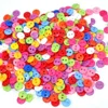 JJYY 200Pcs 2 Hole Round 9mm Randomly Mixed Plastic Two-hole Buttons for DIY Scrapbooking Cartoon Buttons, Suitable for Clothing 1