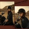 GXT-Casque moto Femme Rétro pour Homme et Femme, Certification DOT