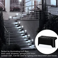 4/8/12Pcs Solar Deck Lights Outdoor Waterproof LED Fence Lights Step Garden Decorate Lamp for Patio Stairs Railing Pathway 2