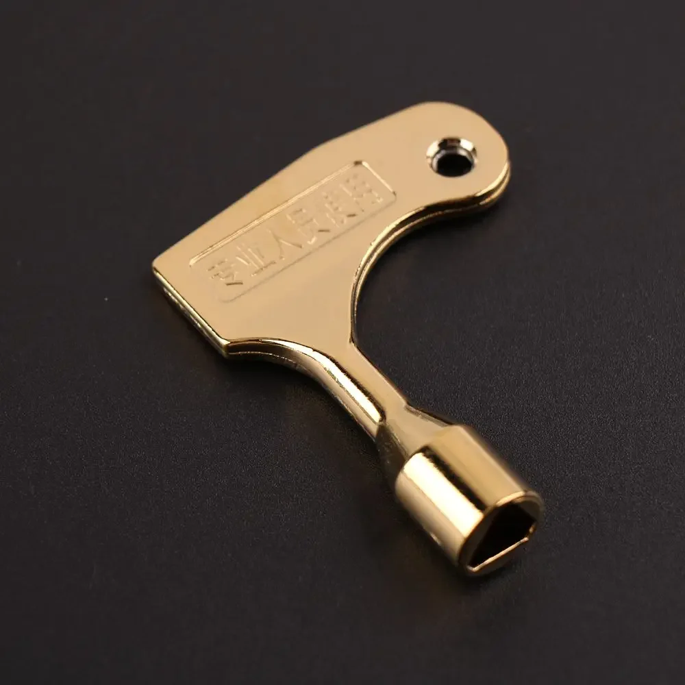 1pcs Elevator Door Keys Triangular Key Universal Train Key Zinc Alloy Material Electroplated Yellow Standard Version