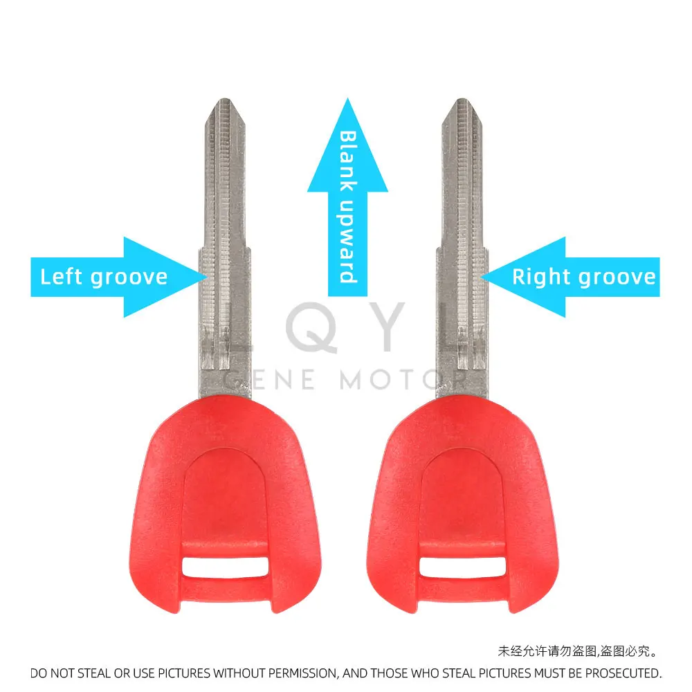 3PCS 새로운 빈 키 오토바이 CBR600RR CBR1000RR CBR900RR CBR954RR VTR1000 NC700 CB400 CBR600 F4 용 미가공 키 교체