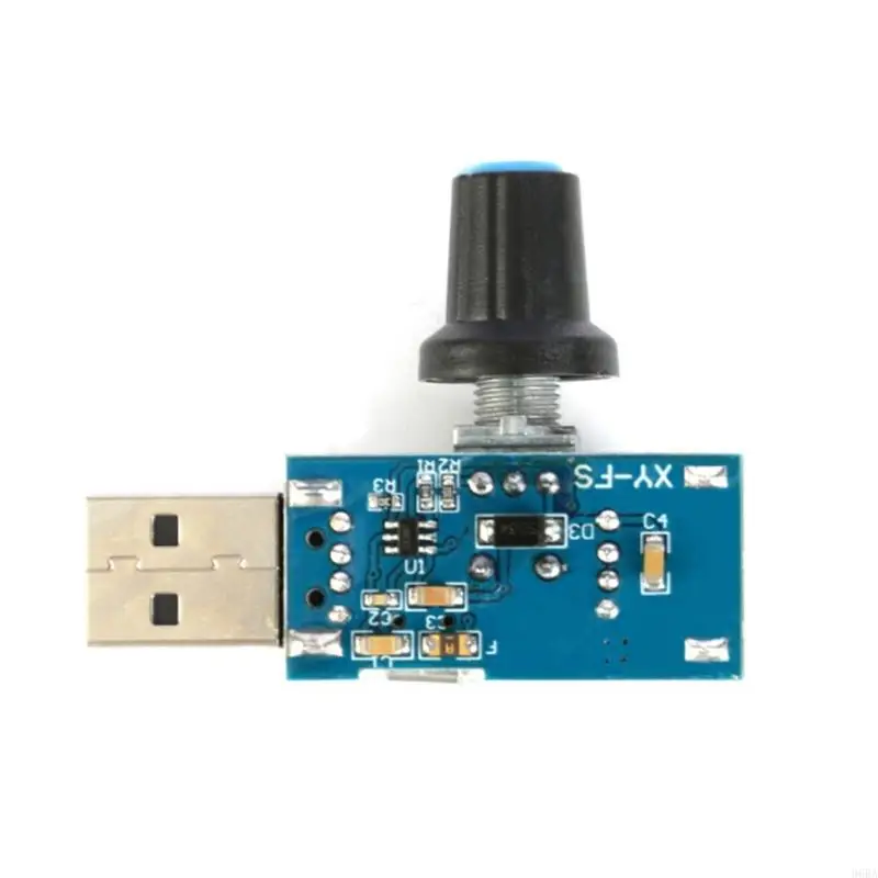 96BA USB Fan Stepless Speed Controller Regulator with Switches Speed Module 4-12V 5W