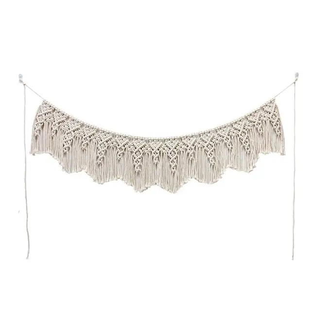 Makrame Fal Függő Gobelin Kézi Szövött Színes Modern Boho Fali Dekoráció Lógó Művészet Bohém Kézművesség