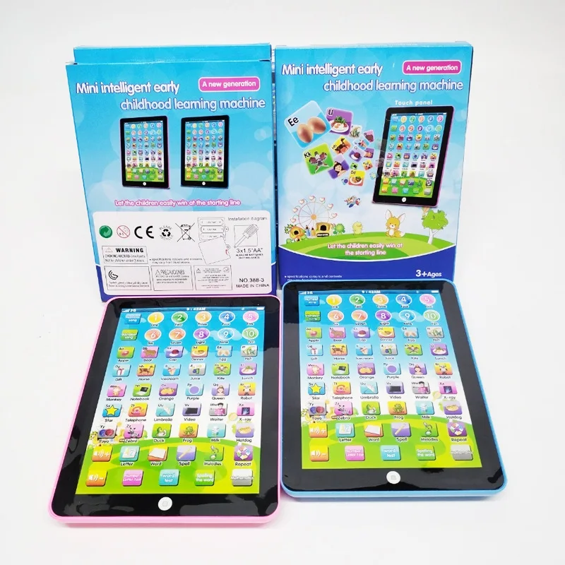 Mini English Tablet Learning Machine Toddler Intelligent Early Education Pad Words Numbers Alphabets Musical Sound Effects Toys 6