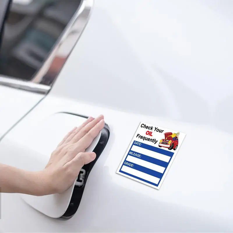 150 fogli adesivi per il cambio dell'olio per auto dopo il servizio dovuto ricordare decalcomanie etichette per parabrezza auto adesivi per la manutenzione degli interni auto - Image 4