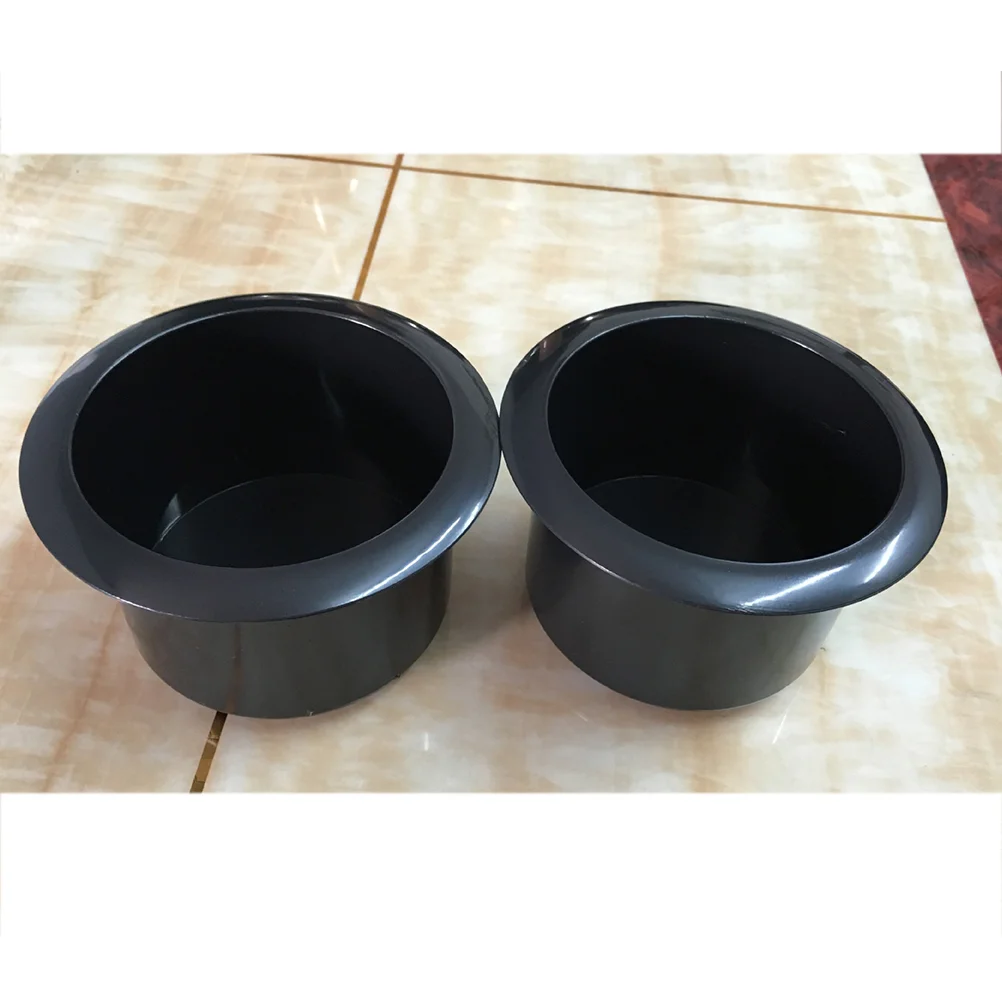 

Black Plastic Car Cup Water Drink Holder Recessed For RV Car Marine Boat Trailer Plastic Cup Holder Auto Interior Accessories