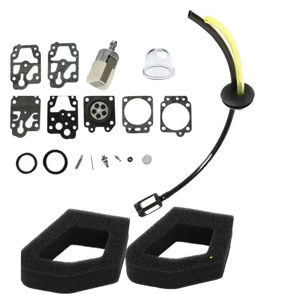 Luxuypon Kit di guarnizioni di riparazione per carburatore compatibile con ricambi per motosega GX25 GX35 HHB25 HHH25 K10-Wyb D20-Wyj K10-Wyb