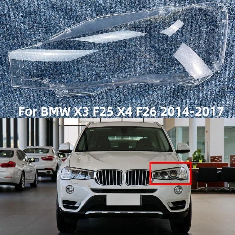 For BMW X3 F25 X4 F26 2014 2015 2016 2017 Car Front Headlight Glass  Lampshade Replacement Lens Glass Cover Clear Headlamp Shell - AliExpress 34 アンチロールバーブッシュ Compatible With For X3 F25 2009-2017 For X4 F26 2014-