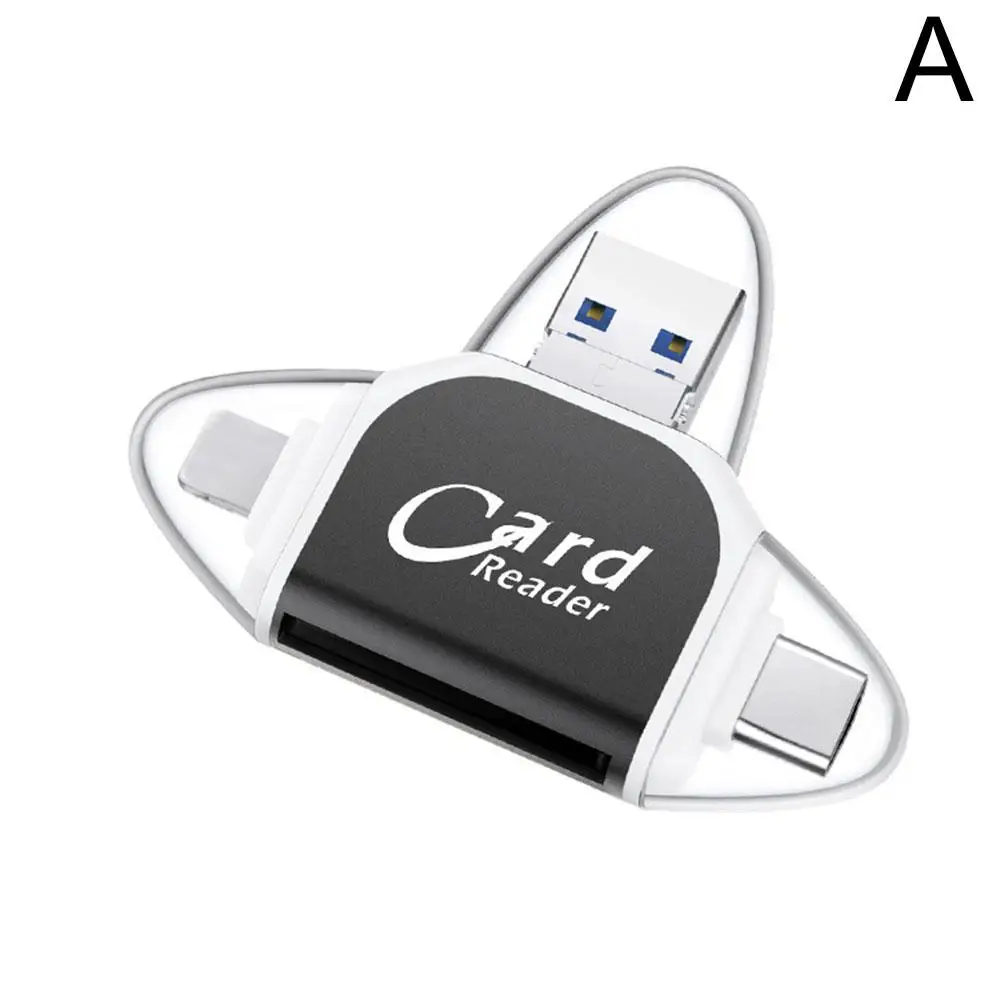 2 In 1 SD Card Reader Micro TF Adapter To View Camera Photos And Videos For Windows Mac IPhone Android memory card reader