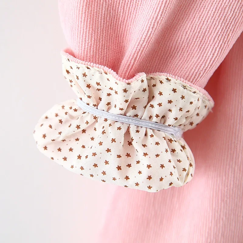 Baby Girl Dress Casual Long Sleeve Corduroy Dot Baby Princess Party Birthday Dress Baby Girl Clothes Infant Toddler Dress