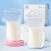 50Pcs Leakproof Breast Milk Bags 200ml Freshness Keeping Breast Milk Bags Mother Milk Freezer Feeding Infant Storage Milk Bag 2