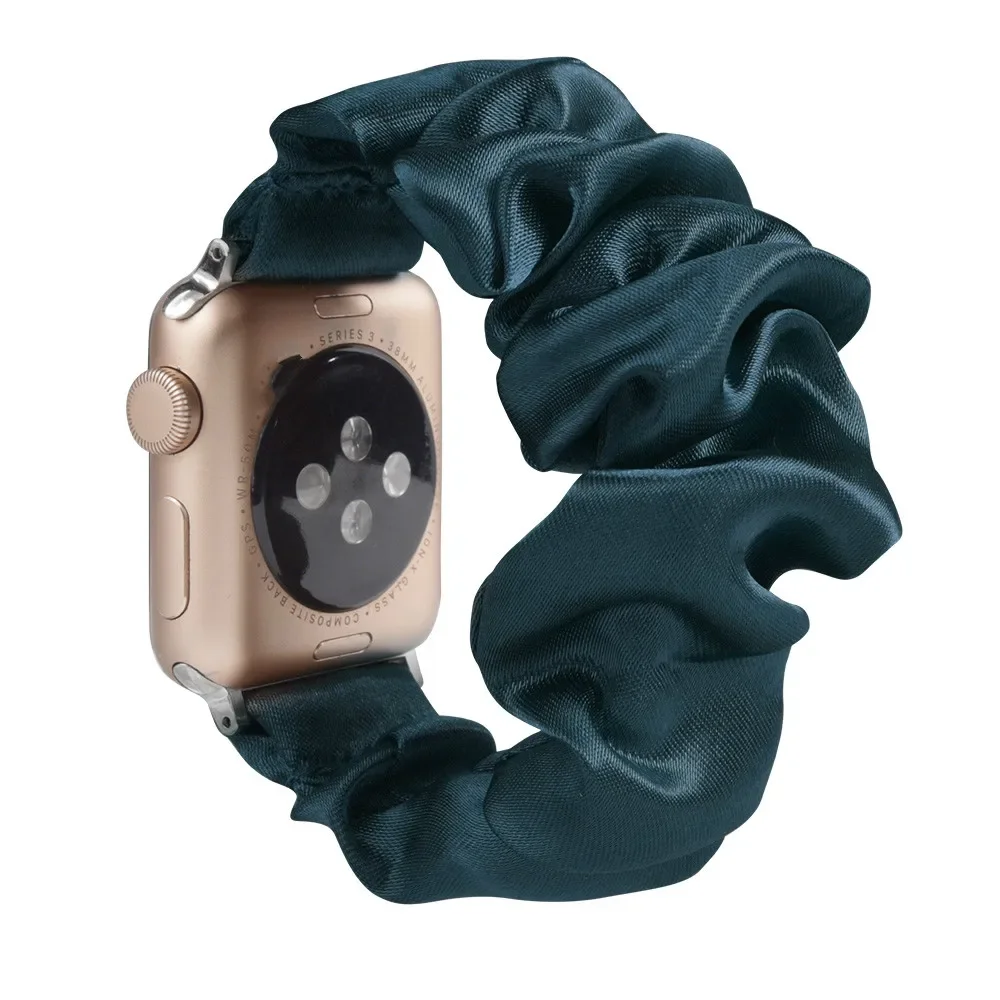Enhanced Product Title: Stylish Adjustable Elastic Scrunchie Watch Band Strap