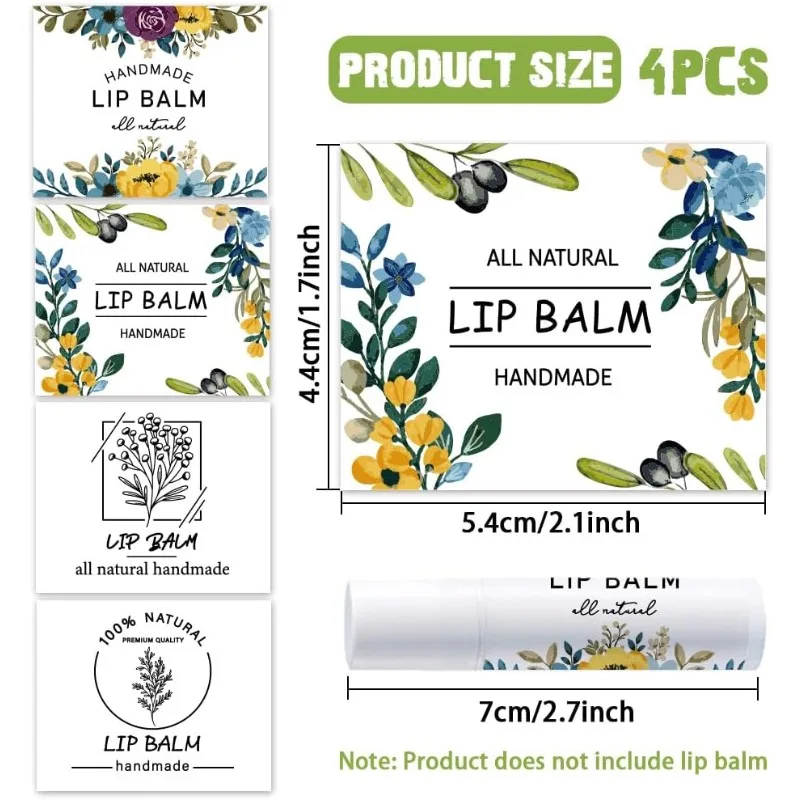 Flower Lipstick Label Sticker Pack 2