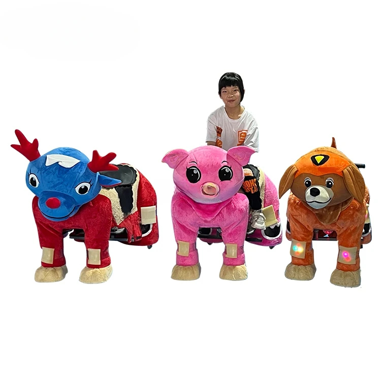 

Supplier Children Battery Operated Shopping Mall Plush Animal Ride