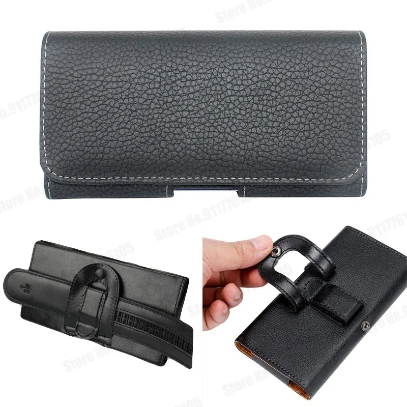 범용 PU 가죽 벨트 클립 휴대폰 파우치, 아이폰 13 12 11 프로 맥스 XR XS 7 8 플러스 16 15 14 홀스터 허리 가방 ..