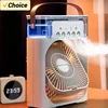 Home Home Portable Fan Air Conditioner USB Night Light Water Mist Music Three In One Air Humidifier Office 1