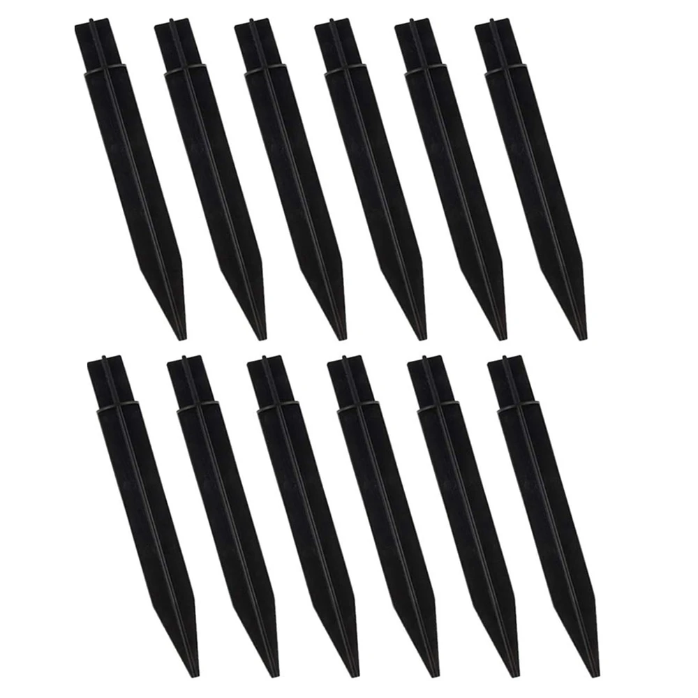 

12 PCs Spikes Solar Torch Lights Replacement ABS Spikes Ground Stake for Garden Lights