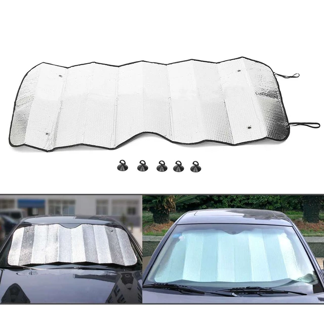 140x70cm Auto Frontscheibe Sonnenschirm Visier Anti-Uv Schutz Innen  Windschutz Sonnenschutz Abdeckung Universal - AliExpress