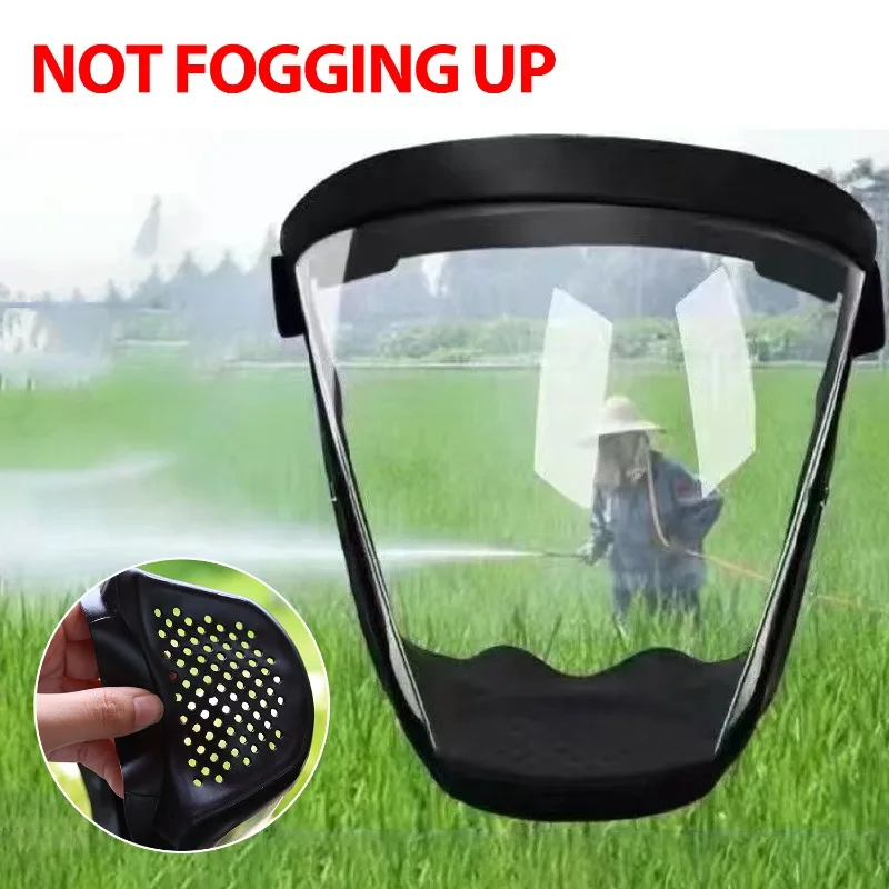 Maschera di protezione trasparente a pieno facciale con fibbia regolabile Visiera facciale riutilizzabile e resistente al calore per la sicurezza nell'allenamento - immagine 6