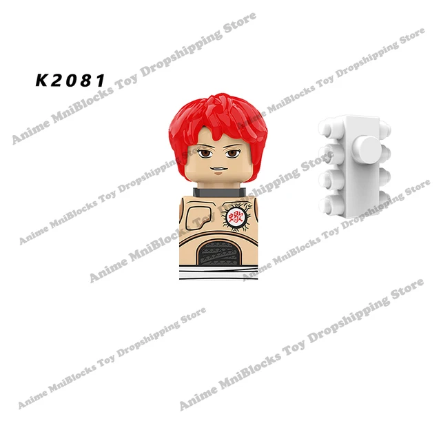 WM6109 Naruto blocks anime Sasuke Kakashi Madara Zetsu Might Guy Rock Lee mini action toy figures Assemble bricks toys kid gifts Dark Green