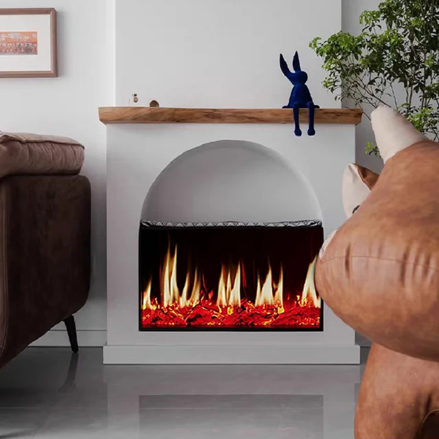 เตาผิงไฟฟ้าโฮโลแกรมเอฟเฟกต์เปลวไฟ 3 มิติ สมจริงสุดๆ รับประกัน 5 ปี 1