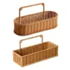Weaving Wall Hanging Basket Decorative Basket Container No Perforating Fruit Sundries Organizer for Living Room 1