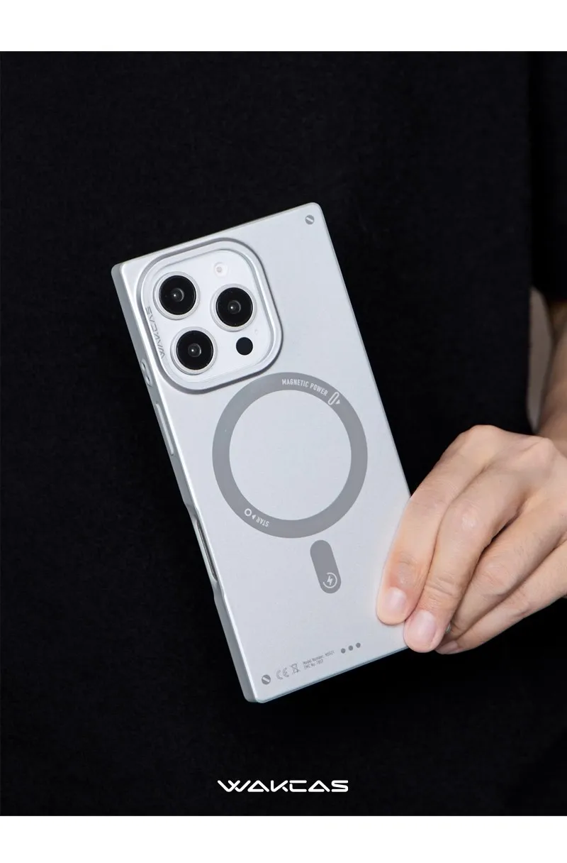 Wakcas Matte Magnetic Square iPhone Case