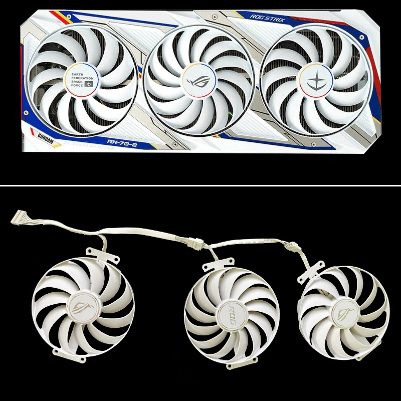 Nuova Ventola Grafica 95Mm Cf1010U12S Rtx3070 Rtx3080 Rtx3090 Per Asus Rog Strix Rtx 3070 Rtx 3080 Rtx 3090 White Oc Edition Gaming