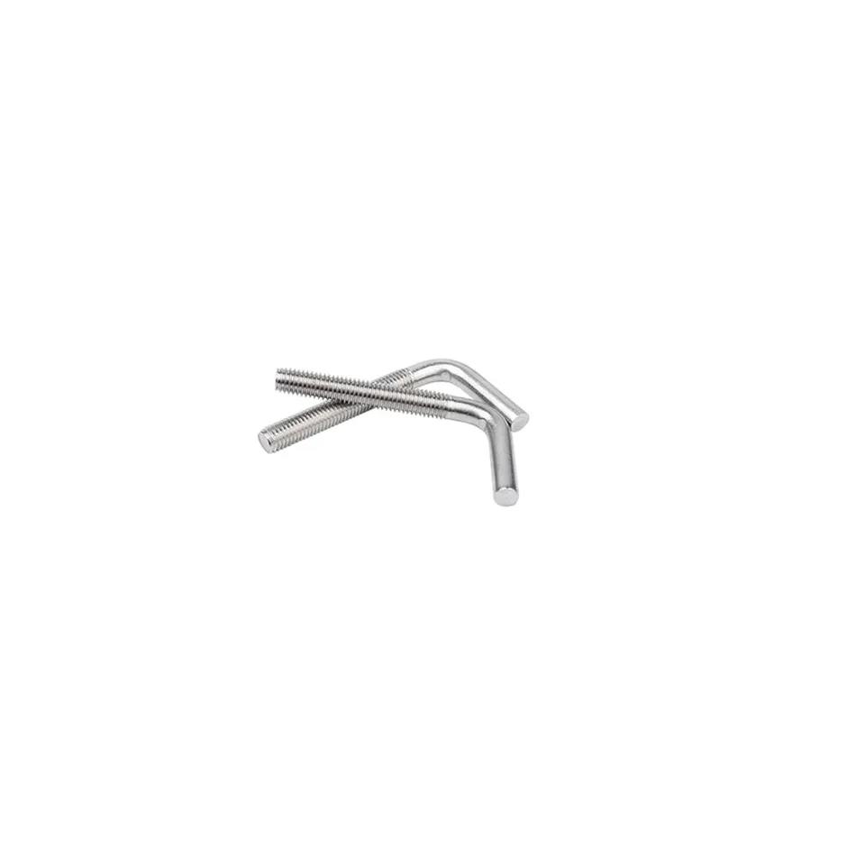 Sourcing Map Vite A Bullone A L In Acciaio Inox 304: M4 X 60 Mm, 10 Pezzi, Angolo Retto Per Fissaggio Strutture, Cemento E Legno, Resistente Alla Corrosione