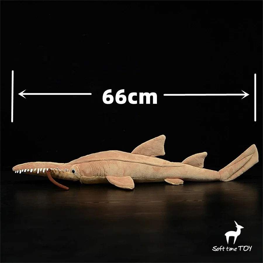 Pristiophorus Cirratus High Fidelity Anime Cute Plushie Saw Shark Plush Toys Lifelike Animals Simulation Stuffed Doll Kawai Toy 2
