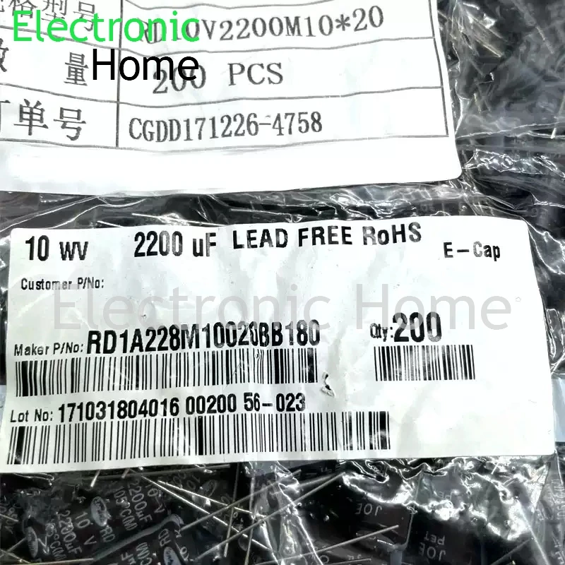 Condensatore Elettrolitico 10uF 40V 85°C Radiale 4x8mm SAMWHA SS (3 Pezzi - Foto 7