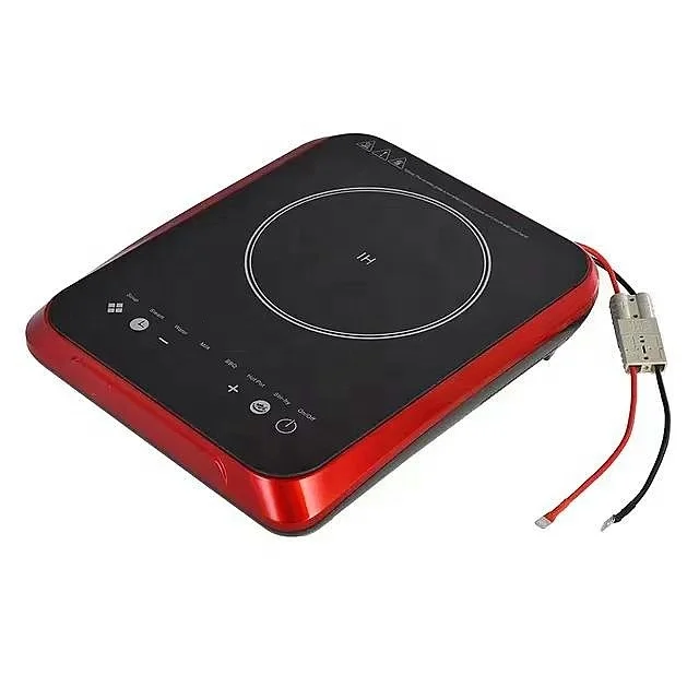 Touch Button Solar 24 Volt 48v Electric Heaters Induction Cooker High Efficiency 12v Cooking Stove for Car Outdoor Home Camping