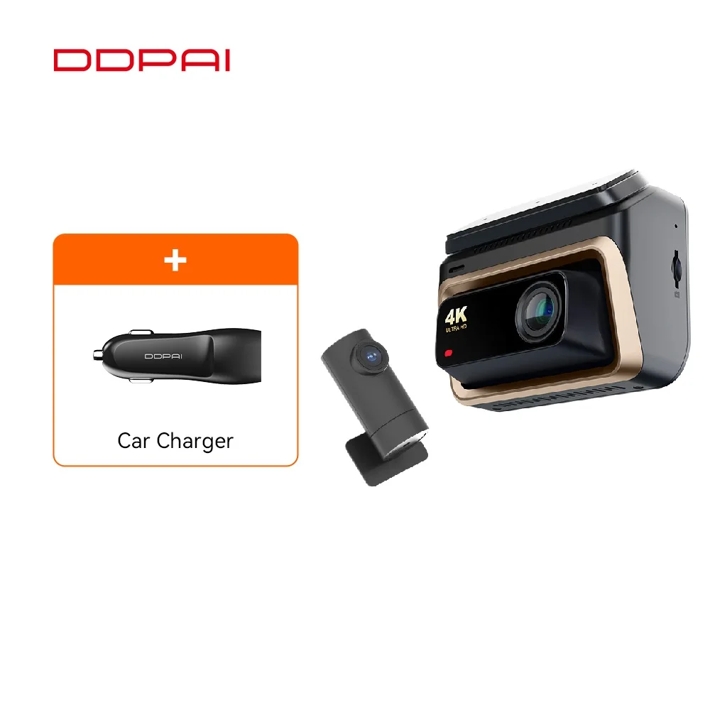 DDPAI Z60 Pro 4K HDR Ultra HD cámara frontal de salpicadero de coche GPS 5Ghz WiFi para SONY STARVIS 2 ADAS visión nocturna grabadora de vídeo de coche DashCam