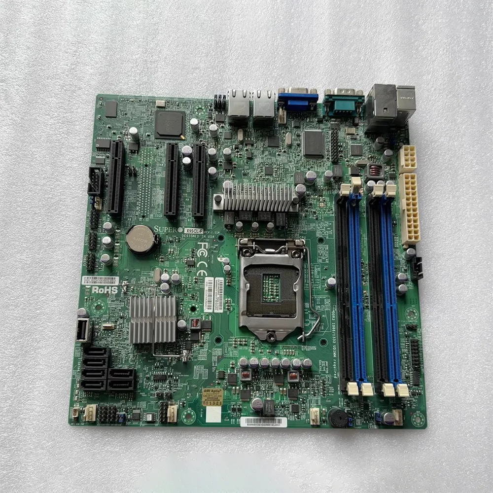 Original Server Motherboard For Supermicro X9SCL-F 1155 U-ATX C202 Perfect Test Good Quality Hot 8 Original Server Motherboard For Supermicro X9SCL-F 1155 U-ATX C202 Perfect Test Good Quality Hot - Image 6