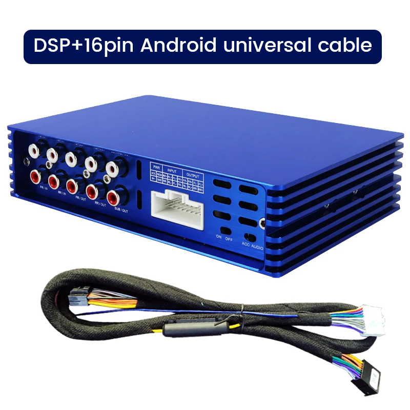 Ricambi Auto Per Autoradio Regolazione Audio Amplificatore Dsp 4*90W Aggiornamento Audio Ad Alta Potenza Processore Audio Digitale Plug And Play