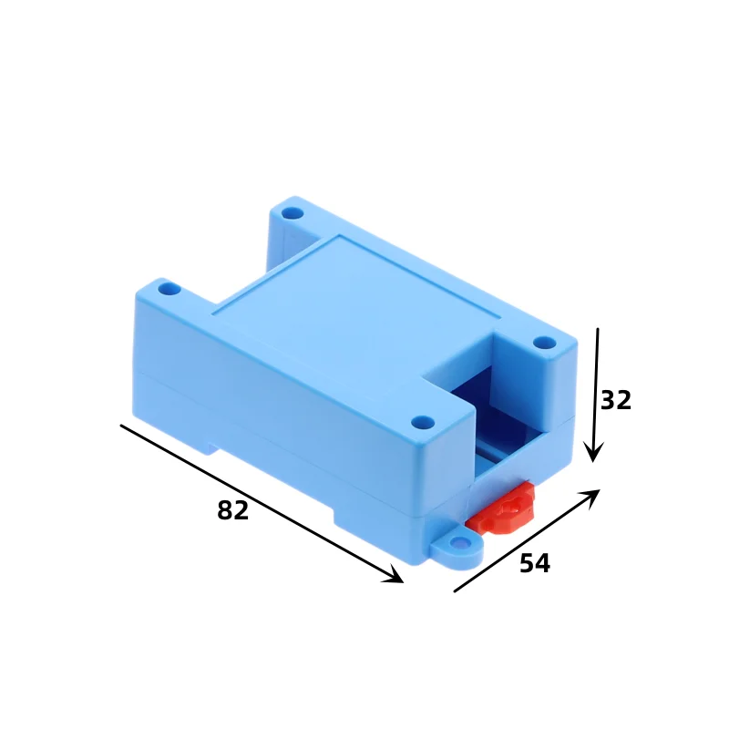 DIN Rail PLC Electrical Shell Safety Barrier Isolation Module Plastic Shell 3-49 82x54x32mm Project Box Industrial Control Box electronic enclosure case electrical box